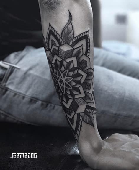Forearm Geometric Tattoo Mandala Done In Dallas, Texas