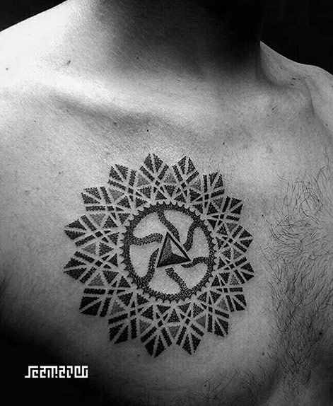 Geometric Mandala Tattoo By Jeanmarco Nyc Artist