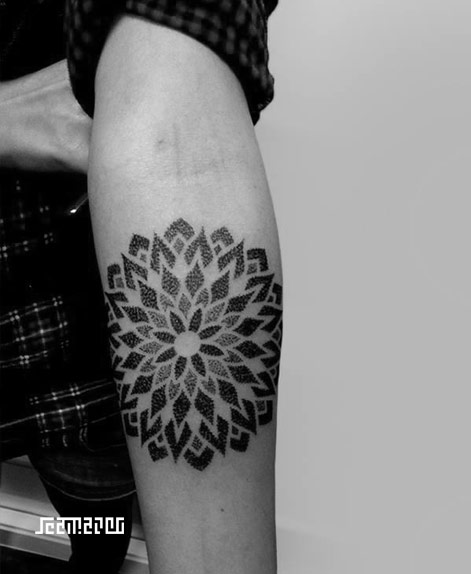 Unterarm Mandala tattoo, blume des lebens von Jeanmarco in Zürich